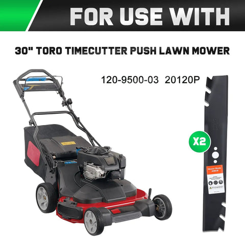30 Inch Timemaster Mower Blades For Time Master Turfmaster 20120P 20199 20200 21199 21200 Replacement 120-9500-03 116-6358-03