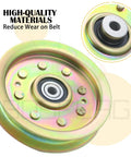 Heavy Duty Deck Drive Pulley Replacement For Cub Cadet Z Force 44 To 60 Inch Mowers Straight Swap 01004101 smooth finish and bearing detail.
