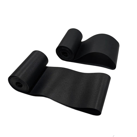 Two Pack 26 Inch Rim Strips 65mm Wide 0.6mm Thick Fat Tire Liner Nylon Inner Tube Cushion Protector Anti Puncture For Bikes Black