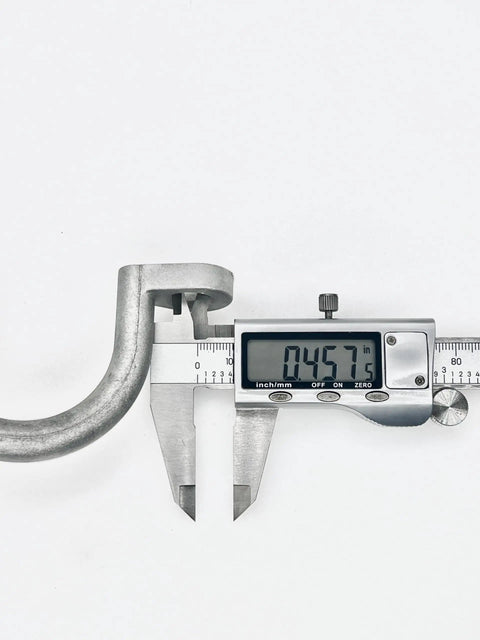 Caliper measuring Aluminum Bolt On Trailer Tie Loop Ring Set, 2 Inch Inner Diameter, Heavy Duty Lashing Tie Down Ring