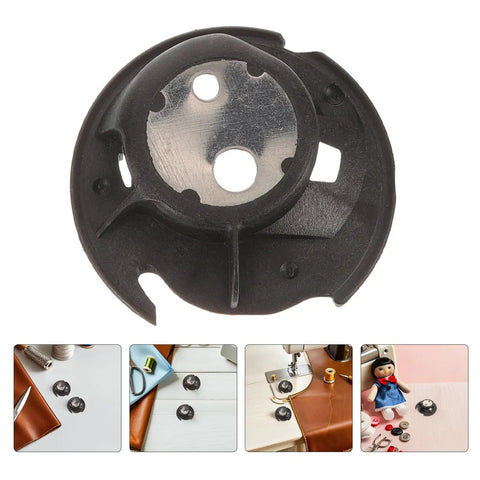 Bobbin Case For Sewing Machines Two Pack Replacement With Durable Plastic And Metal Construction Easy Install DIY And Home Use Replacement Part For Smooth Thread And Tidy Spools, black bobbin case