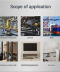 Scope of application for Premium 1/4-20 Lock Nuts And Flat Washers Set With 100 Pack in various industries including vehicle and industrial production.