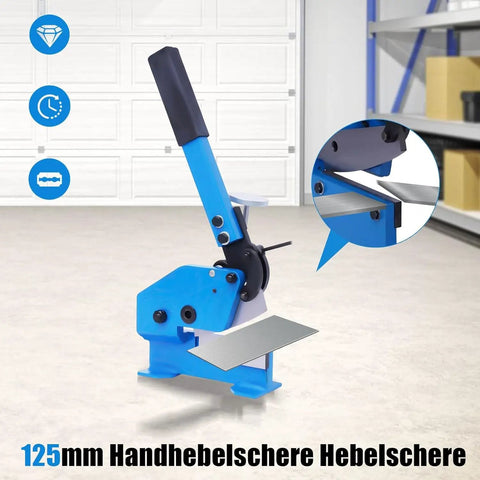 Heavy Duty Manual Metal Shear With Beefed Up Handle And Quick Adjust Clamp For Chomping Through Quarter Inch Steel Plate Round Bar And Flat Stock Legit Garage Workhorse Zero Plug Setup Rigged Tough For Real Builders And Backyard Shops Nationwide