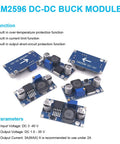 10 Pack LM2596 DC Buck Converter Step Down Module Power Supply Adjustable 1.25V To 30V Output Up To 3A on white background