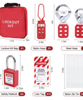 Ultimate Pro Grade LOTO Kit For Electrical Safety With 56 Piece Set Including Padlocks Hasps Clamp On Breaker Lockouts Electrical Plug Devices LOTO Tags And Tool Bag For Industrial And Mechanical Work