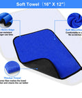 Pro Grade Wheel And Rim Cleaning Brush Set For Cars And Motorcycles Includes Soft Microfiber Wheel Brushes Car Detailing Brushes Tire Brush Cleaning Towel And Carry Bag Bendable Durable Wheel Rim Cleaner Kit, blue 16x12 towel.