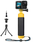 Floating Hand Grip With Mini Tripod Stand For Action Cameras Waterproof Pole Mount Underwater Monopod with accessories