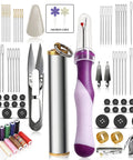100 Piece Big Eye Sewing Needles Kit Stainless Steel For Hand Sewing With Seam Ripper Needle Threaders, buttons, threads