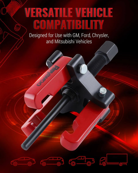 Harmonic Balancer Puller Kit For DIY Friendly Auto Repairs With Adjustable Three Jaw Puller For Removing Harmonic Damper Pulleys