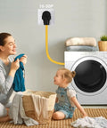 Heavy Duty 10 Foot 3 Prong NEMA 10-30 Dryer Extension Cord For Level 2 EV Charging 125V 250V 30 Amp Plug To Receptacle