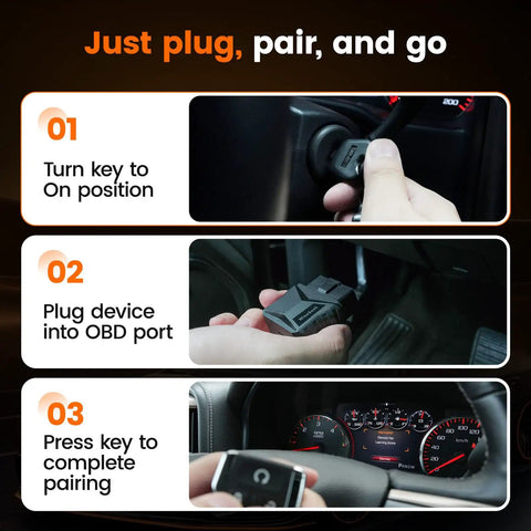 Steps to use Replacement Key Fob With OBD Remote Start and DIY Keyless Entry for 2015 to 2021 Silverado 1500 Colorado Canyon Sierra