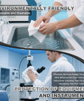 Top Shelf Polyester Microfiber Cleanroom Wipes 9X9 Inches 120 Gsm Class 100 Dead Soft Lint Free Reusable Washable cleaning lab equipment.
