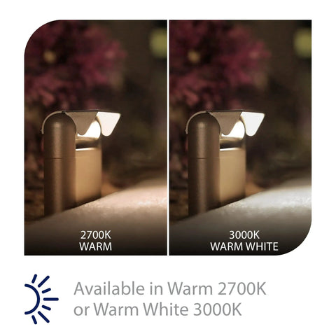 Linear Adjustable 12V Path And Area Light With Riser And Stem Kit 3000K Warm White Built In LED Black Finish light comparison