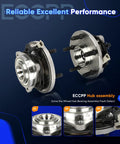 Beefy Front Wheel Hub Bearing Assemblies With ABS For Jeep Grand Cherokee Commander 2005 2006 2007 2008 2009 2010 4WD RWD 5 Lug OE