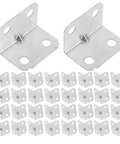 Heavy Duty L Shaped Wood Brackets Kit 100 Pcs Right Angle Corner Braces For Tables And Chairs, Cold Rolled Steel Supports