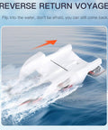 Amphibious RC Plane For Water Land And Air 3 Channel Remote Control Airplane Boat demonstrating reverse return on water surface