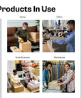 No Frills Clear Packing Tape Two Point Five Mil Thick One Point Eight Eight Inches Wide Six Pack Machine Length Rolls in home, office, small business, and warehouse use.
