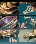 Close-up of laser-cut details and assembly of 3D Pirate Ship Puzzle Kit For Adults Build It Yourself Brain Teaser Model Wood Craft.