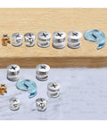 50Pcs 10-12-15-25mm Thickening Three In One Connector Eccentric Wheel Cam Lock Fittings for panel furniture assembly