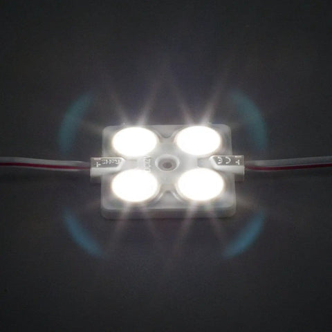 4 LED Sign Modules With 160 Degree White Light 6500K 2.0W Waterproof Backlight For Letters Signs Cuttable 12V DC