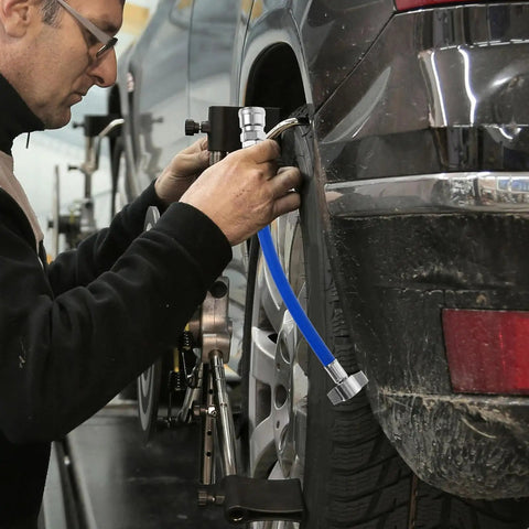 Heavy Duty Truck Trailer Air Line Hose Assembly With Quick Connect Brake Fittings Built In Leak Proof Protection Blue Zinc Alloy Pu Material For Simple Plug And Play Top Quality Installation Fits Most Semi Trucks And Trailers Safely installed on truck brake system