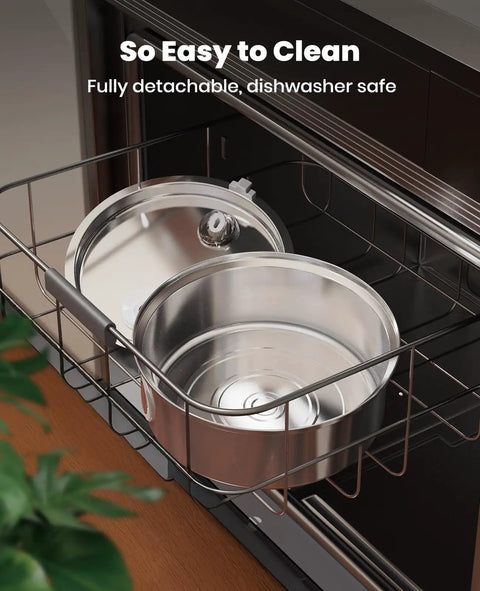 7L Stainless Steel Dog Water Fountain with Visual Water Level Ultra Quiet Pump Five Stage Filtration ideal in dishwasher