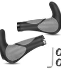 Ergonomic Bike Handlebar Grips With Anti Slip Rubber For MTB Road And Folding Bikes No Sweat Shock Absorbing Comfort With diamond texture