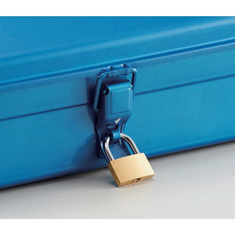 Mountain Tool Box Green, Compact 14.8 By 6.4 By 4.8 Inches Gear Box lockable latch detail