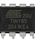 Two Pack ATTINY85 Microcontrollers 20U And 20PU With 8 Pin DIP IC Socket AVR 8 Bit MCU At 20MHz 8KB Flash Durable