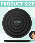 8 Inch Heavy Duty Rotating Swivel Stand With 360 Degree Rotation And Steel Ball Bearings, shown with hand for size