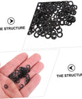 500 Piece Spring Wave Washers Assortment Set For Machinery And Hardware Includes Compression Washers And Gasket Kit Durable Steel Wave Washers For Thrust Load Auto Repairs DIY Projects And Home Maintenance High Precision Fit black wave washers in hand