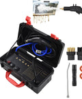 Beast 1800W High Pressure Handheld Steam Cleaner With 100C Steam Temperature, Tankless Design, accessories included in open case