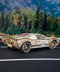 Endurance Racer DIY Model Car Kit 3D Puzzle wooden 1:12 sports car with racing decals and rear spoiler