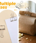 8 Pack Heavy Duty Balloon Arch Clips Set used for papers and sealing bags, metal clamps 3.8 x 2 inches for multiple uses.