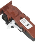Door Lock Switch Replacement For Refrigerators OEM Part DC64-02032A Authorized, side view with label visible.