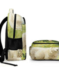 Watercolor Meadow Sheep Printed Backpack For Everyday Use Unisex Large Capacity Daypack Durable Polyester
