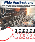Tough As Nails Inline Fuse Holder Kit Comes Loaded With Six ATC ATO Brackets And Twelve Solid Blade Fuses Rated At 15 And 20 Amps with waterproof design.
