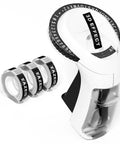Sweet Vintage Embossing Label Maker With Rad 9Mm Tape Makes Knockout 3D Stickers For DIY Crafts And Organizer Nostalgic Retro Look Includes Starter Pack with tape cartridges.