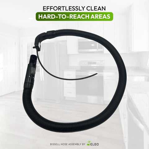 Must Have Replacement Vacuum Hose With Cuff And Duct Intake shown in kitchen setting, highlighting flexible reach for vacuuming.