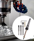 8 Piece Pen Turning Mandrel Kit With 7Mm Drill Bit And Carbon Steel Cutting Shafts for woodworking lathes and drill presses with cutting bits.