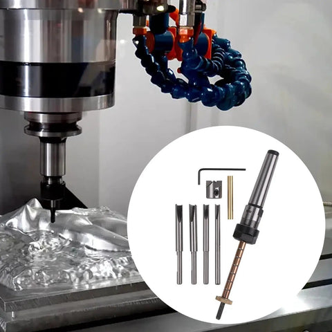 8 Piece Pen Turning Mandrel Kit With 7Mm Drill Bit And Carbon Steel Cutting Shafts for woodworking lathes and drill presses with cutting bits.