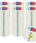 Three Inch Wide Heavy Duty Packing Tape 55 Yards Per Roll 990 Yards Total Clear 2.5 Mil Acrylic Water Based Non Formaldehyde Easy Tear
