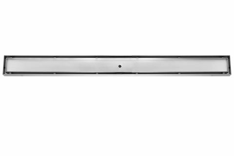 32 Inch Stainless Steel Linear Shower Drain Kit With Tile Insert Grate No Sweat Install 9 GPM Water Flow Tile Ready Channel Drain