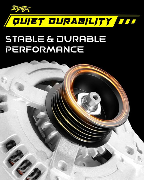 Image of the Upgraded 150Amp Alternator For Hyundai Sonata 2015 2016 2017 2018 2019 2.0L 2.4L Santa Fe 2019 2020 with 6 groove pulley