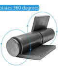 Close-up of Six Pack Heavy Duty Weld On Door Hinges with 360 Degree Rotation, showing steel construction and black finish.