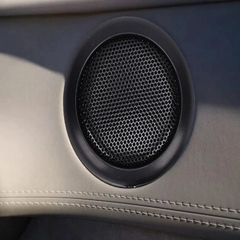 Tough 1W Car Radio External Speaker With 3.5mm Plug, Heavy Duty ABS Shell installed in vehicle interior for clear audio