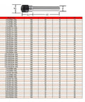 Ultra Precision ER Extension Rod C8 To C32 Collet Chuck Holder For CNC Milling size and specifications chart.