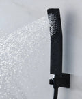 Top Shelf Ceiling Mount Rain Shower Kit With Bright LED Temp Display And Swift Handheld Switch Featuring Polished Body Jets Brushed Gold Thermostatic Valve Solid Build Bath Upgrade handheld shower spray with modern design