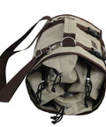 Side view of Large Tool Pouches Roll Up Pouch Bag With Zipper, Adjustable Strap, and Tool Organizer Carrier Bag, durable 600D Oxford.