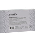 Front view of ForPro Professional Collection powder-free black nitrile gloves, large, 100-count box.